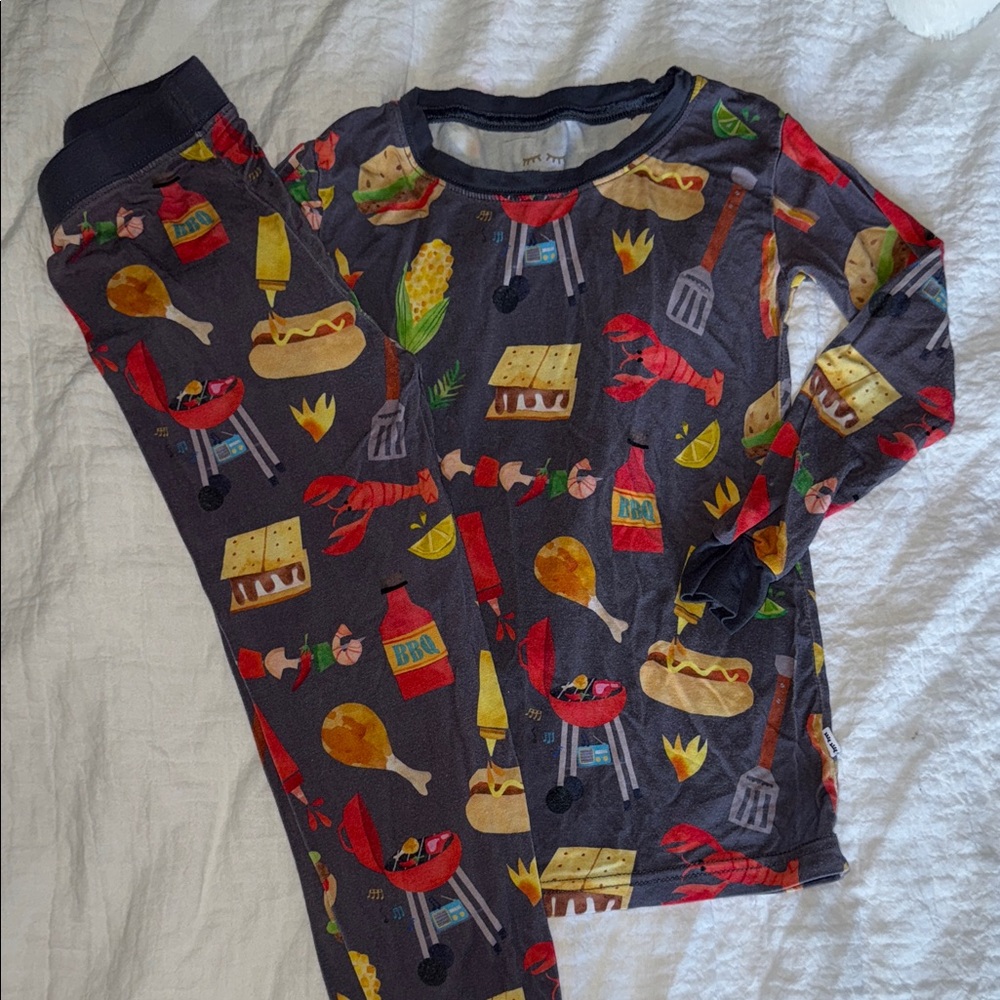 Little Sleepies BBQ Kids Pajamas - Multicolor